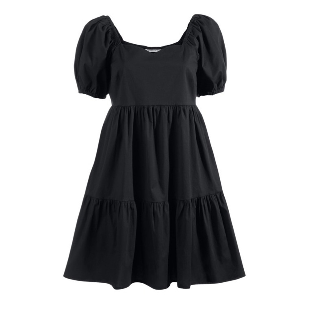 And now this Black short sleeve dress